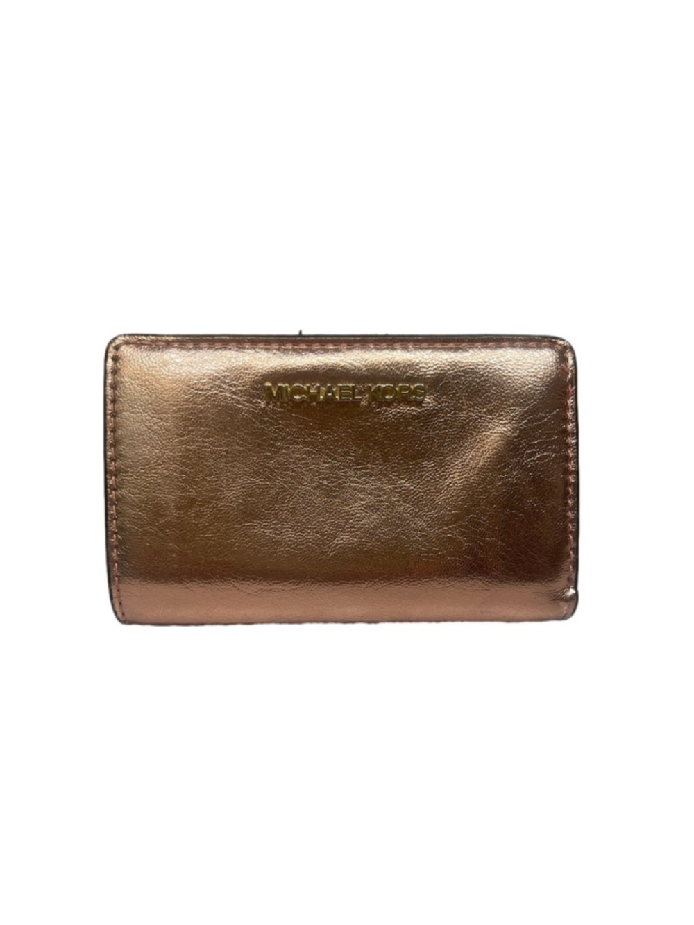 Michael Kors Medium Bifold Zip Coin Wallet
Primrose Pink Metallic - Picture 2 of 8